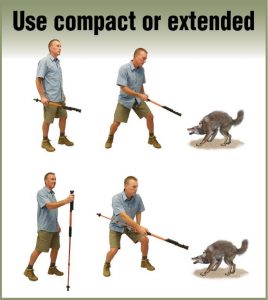 Hike N Strike in use vertical