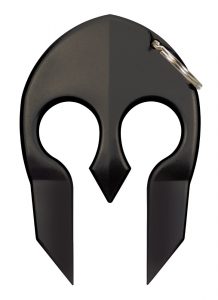 The Spartan! Protection Keychain - in black